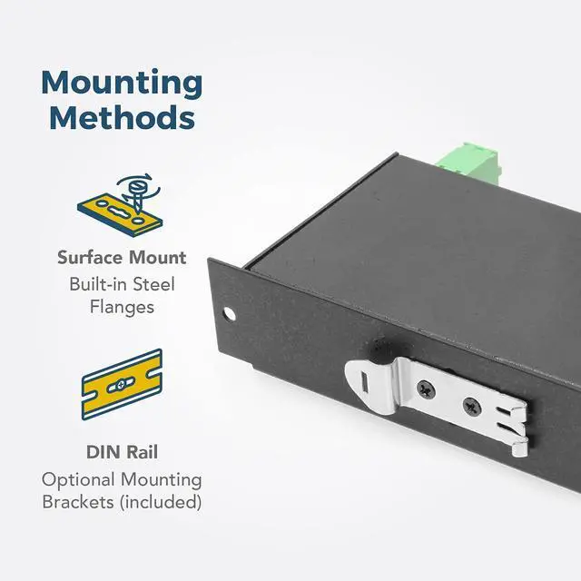 Alt view image 5 of 6 - Coolgear 4 Port Managed USB 3.2 Gen 1 Hub with 15KV ESD Surge Protection and Individual Port Control for PCs