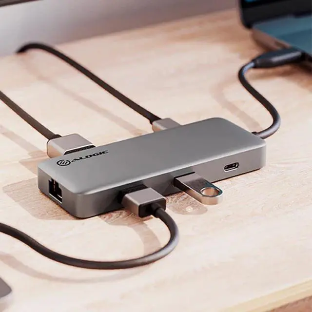 Alt view image 3 of 4 - Alogic Spark 6-in-1 USB 4 Hub with 8K HDMI