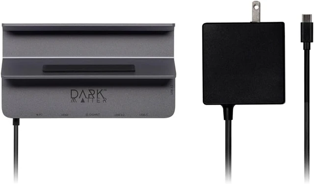 Alt view image 5 of 6 - Monoprice 6-in-1 Steam Deck Dock USB-C Charging Station with HDMI 2.0 4K@60Hz, Gigabit Ethernet, USB-A 3.2, 100W USB-C PD Input Port, Compatible with Steam Deck OLED and LCD Models - Dark Matter