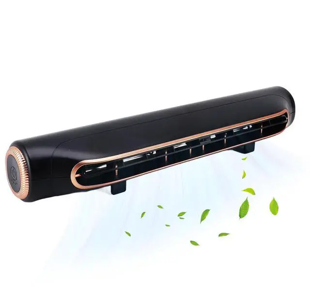 Main image of Computer Monitor Fan, 3 Speed Gears Adjust Wind Angle USB Monitor Cooling Fan, Bladeless Fan for Bed Office Car Dorm Travel Camping Beach (Black)