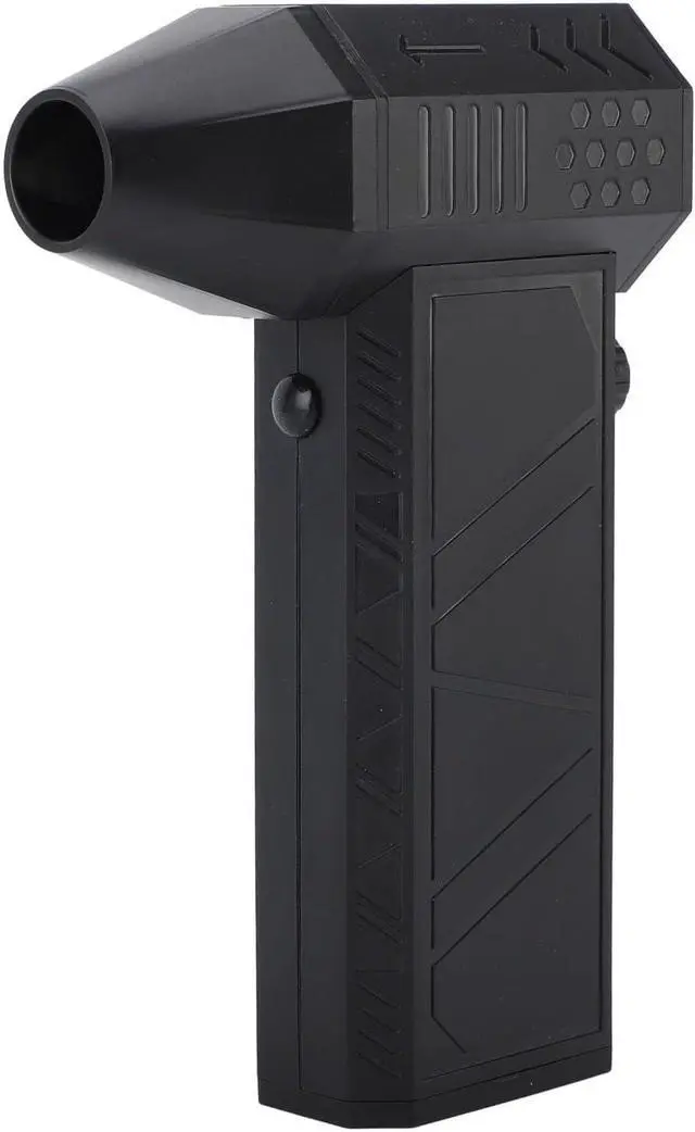 Alt view image 3 of 7 - 130000RPM Mini Turbo Fan Electric Air Duster Blower with Two Magnetic Nozzles Stepless Speed Adjustment Cordless USB Rechargeable (Black)