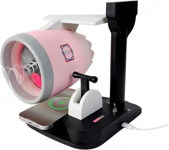 Main image of New Desktop Jet Engine Model with Humidifier and Colorful Lights  Creative Aviation-Inspired Tech Decor Gift (Red)