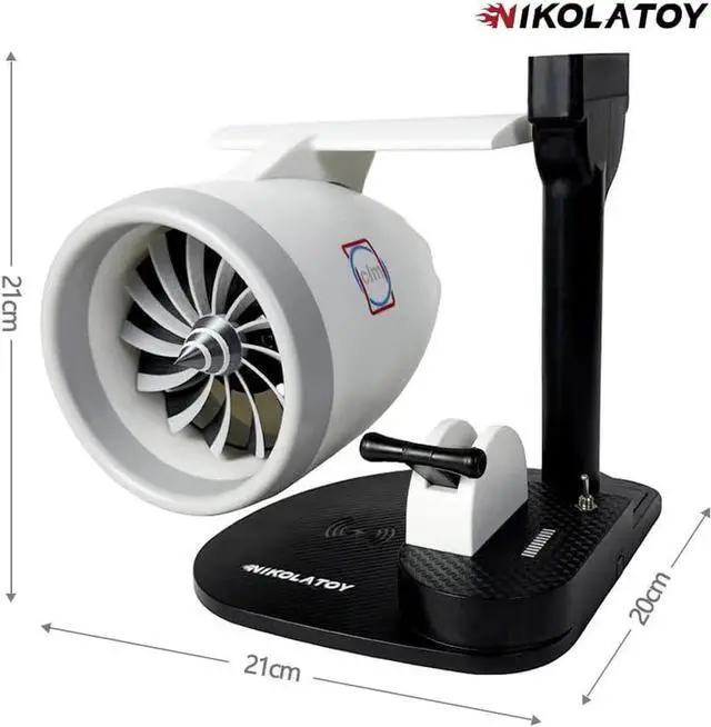 Alt view image 4 of 5 - New Desktop Jet Engine Model with Humidifier and Colorful Lights  Creative Aviation-Inspired Tech Decor Gift (Red)