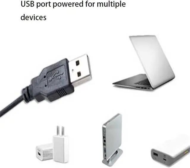 Alt view image 3 of 6 - USB Operated Flexible Neck Portable Lamp White or Warm White Lighting Metal for PC Computer,Laptop(Black)