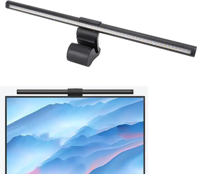 Alt view image 5 of 7 - Fafeicy LED Computer Screen Light Bar Stepless Dimming USB Powered Eye Caring Reading Lamp with Ra95 High CRI Applicable Size and Manual Dimming Adjustment