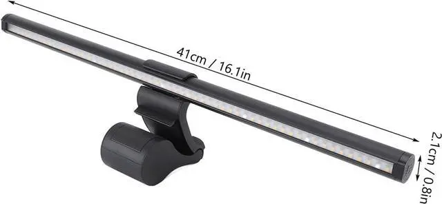 Alt view image 7 of 7 - Fafeicy LED Computer Screen Light Bar Stepless Dimming USB Powered Eye Caring Reading Lamp with Ra95 High CRI Applicable Size and Manual Dimming Adjustment