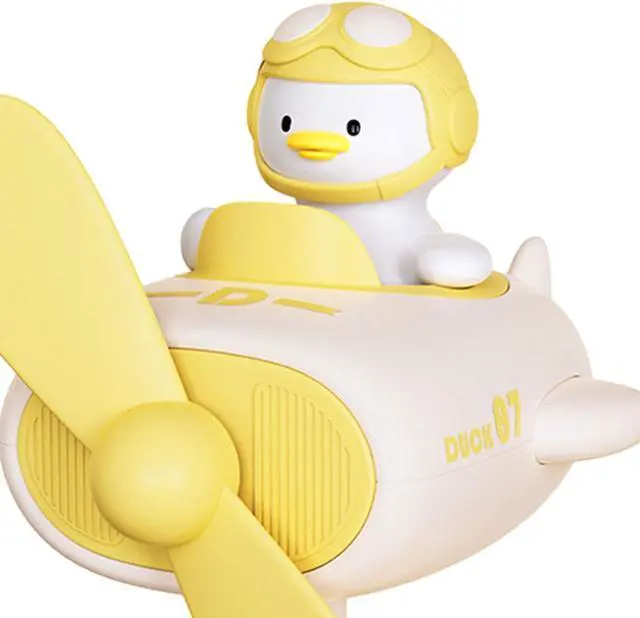 Alt view image 4 of 7 - USB Portable Fan Astronaut Shaped Desk Laptop Low Noise Funny Small Table Fan Personal Desk Fan for Dormitory Home Kitchen, Yellow