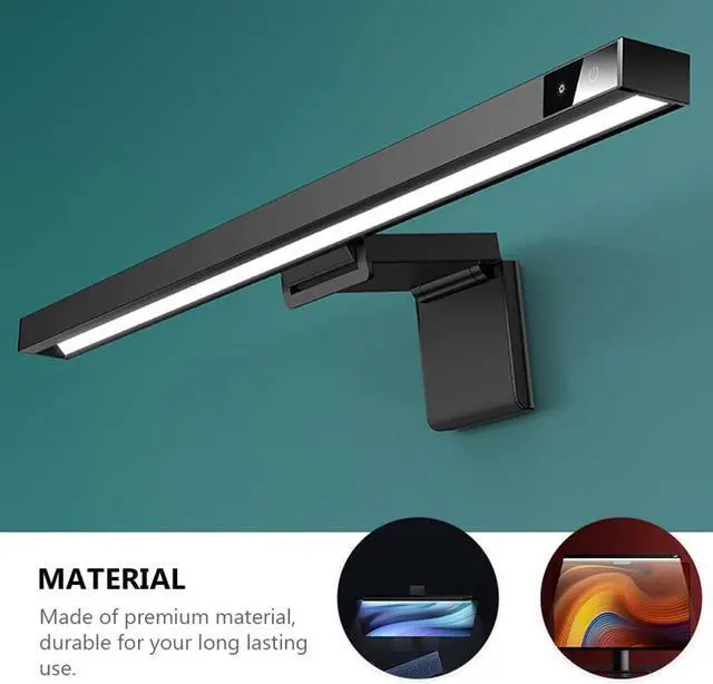 Alt view image 3 of 7 - 1pc USB Monitor Lamp Screen Light Bar for Computer Monitor Eye-Caring Reading Lamp Multiple Brightness Levels for Home Office