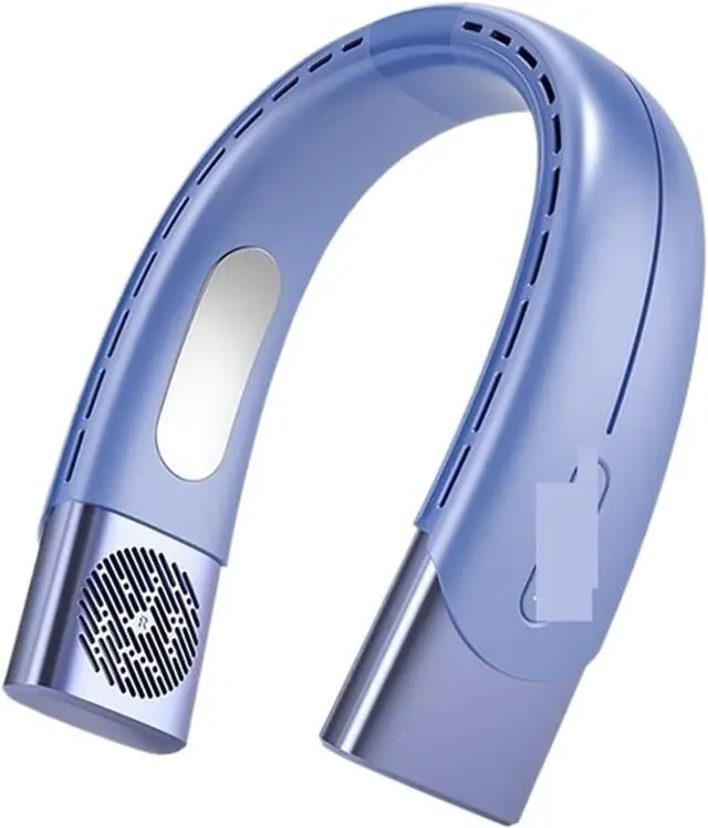 Main image of Portable Neck Fan Wearable Air Conditioner USB Rechargeable Air Cooler 5 Speed Electric Fan Outdoor Ventilator 5000mAh(Blue)