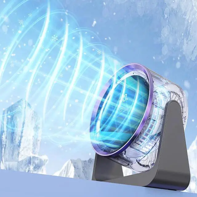 Alt view image 6 of 7 - Mini Electric Fan Desktop Dormitory USB Desk lamp Fan Wall-Mounted Household Dormitory circulating Fan