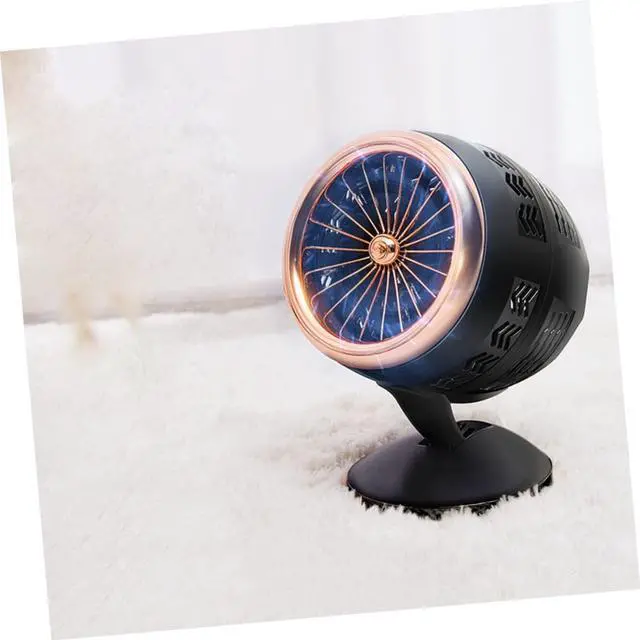 Alt view image 5 of 7 - ABOOFAN 2pcs Usb Mini Cooling Fan for Home Office Angle Low Noise Portable Desk Fan Usb Powered Golden