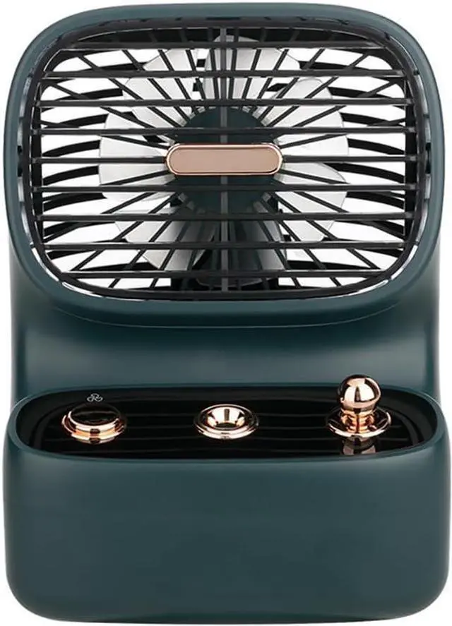 Main image of Spray small fan retro usb charging small fan desktop cooling fan portable rechargeable small fan