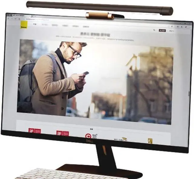 Main image of Screen Light Bar Computer Monitor Lamp - No Glare Eye Care Led Clip on Lamp Smart Auto-dimming USB Powered, Protect Your Eyes