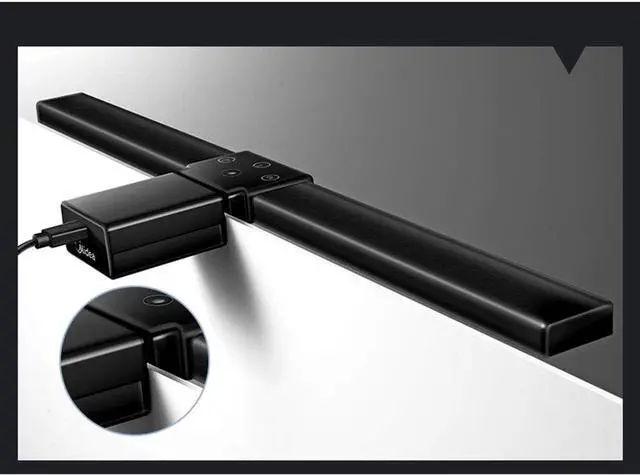 Alt view image 2 of 5 - Screen Light Bar Computer Monitor Lamp - No Glare Eye Care Led Clip on Lamp Smart Auto-dimming USB Powered, Protect Your Eyes