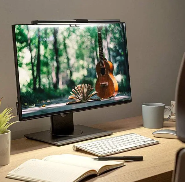 Alt view image 4 of 5 - Screen Light Bar Computer Monitor Lamp - No Glare Eye Care Led Clip on Lamp Smart Auto-dimming USB Powered, Protect Your Eyes