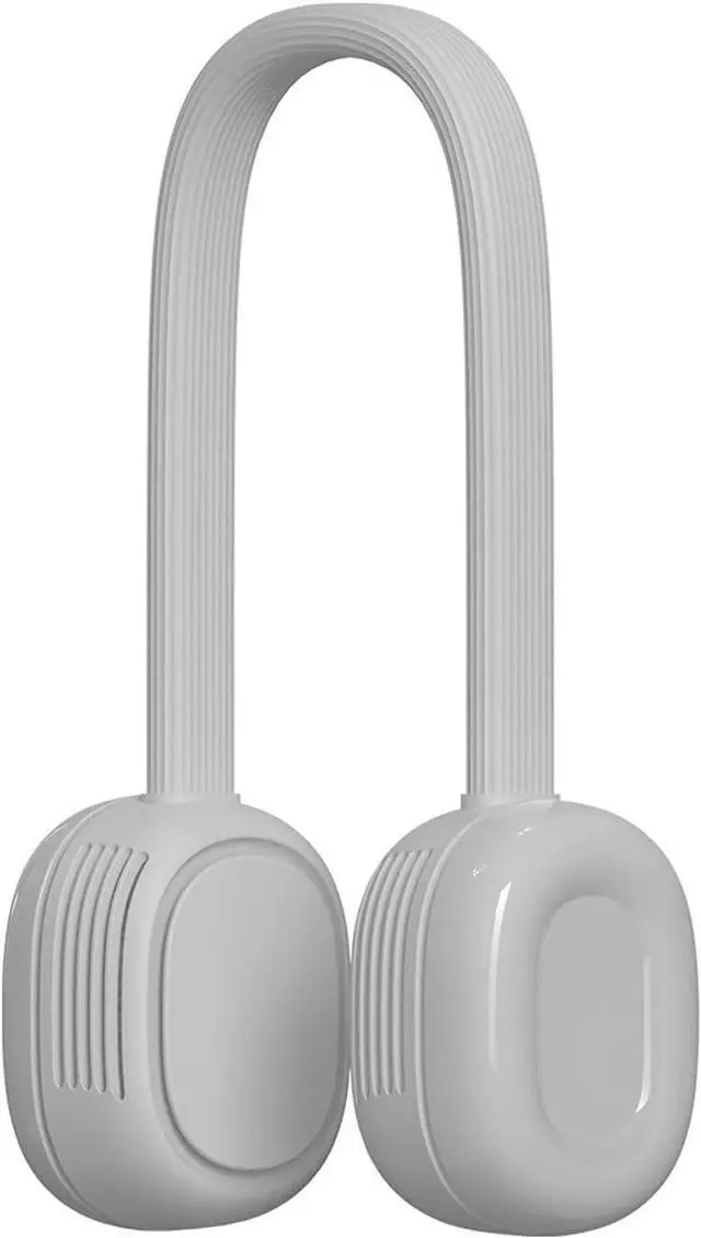 Main image of Portable Fan Hand Free Neck Fan Mini Personal Fan Wearable Sport Fan USB Desktop Fan, 3 Speeds, Rechargeable, 360 Degree Adjustment (Color : Gray)