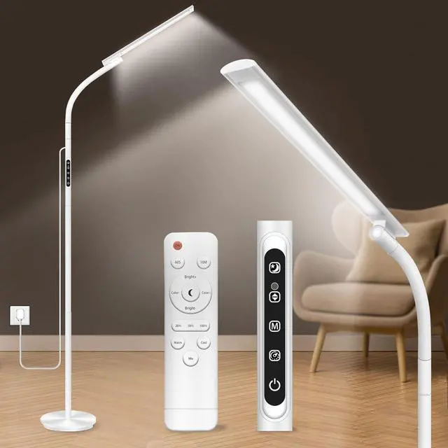 Main image of Light Therapy Lamp,10000 Lux Happy Therapy Light, Floor Sun Therapy Lamp with Remote & Touch Control & Adjustable Gooseneck for Reading/Office/Home