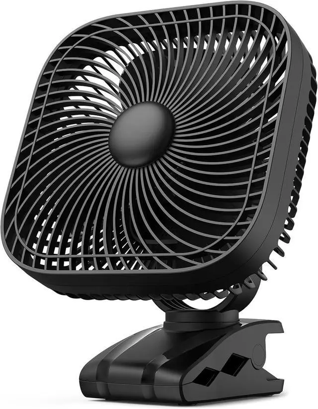 Main image of SLENPET 20000mAh Rechargeable Portable Clip on Fan, Last 78 hrs, 4 Speeds Camping Fan, Battery Operated Desk Fan with Light & Hook, 8 inch Personal Fan for Outdoor Golf Cart Stroller Camping