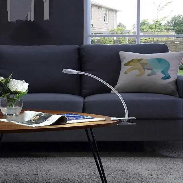 Alt view image 4 of 4 - GeRRiT Clip on LED Light - USB Reading Light, Eye Protection Bed Night Desk Lamp, 360° Flexible Gooseneck Clamp Ring Light for Laptop Video Conference (Color : A)