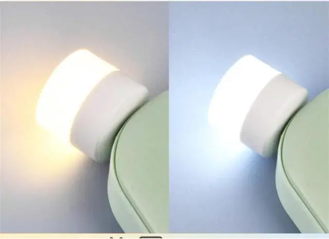 Alt view image 7 of 7 - Small Black Table lamp Pocket Mini LED Night Light USB Plug Lamp Power Bank Charging USB Book Lights Small Round Reading Eye Protection Lamps