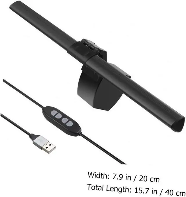 Alt view image 4 of 7 - 1set USB Monitor Lamp Eye-Caring Led Light Dimmable Screen Light Bar for Home and Office Use Long USB Cable for Easy Setup Portable Design
