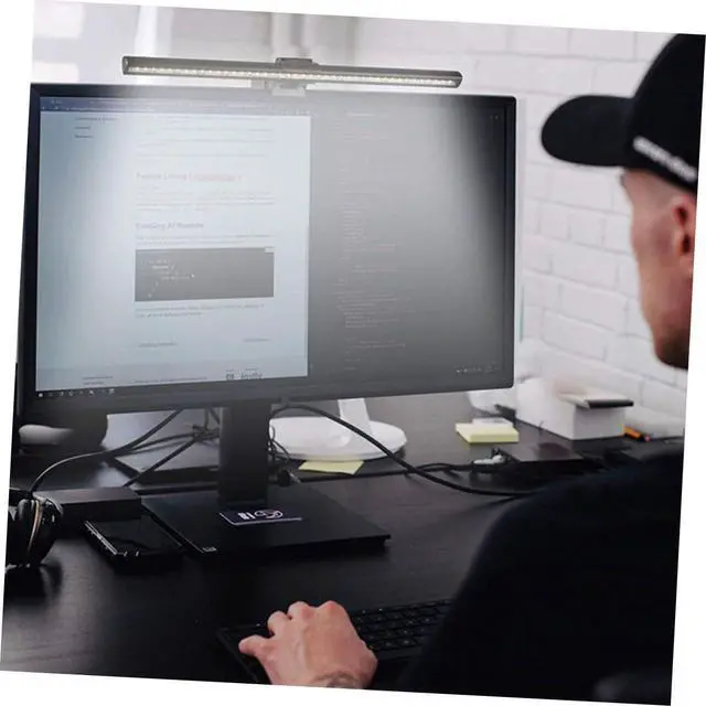 Alt view image 5 of 7 - 1set USB Monitor Lamp Eye-Caring Led Light Dimmable Screen Light Bar for Home and Office Use Long USB Cable for Easy Setup Portable Design