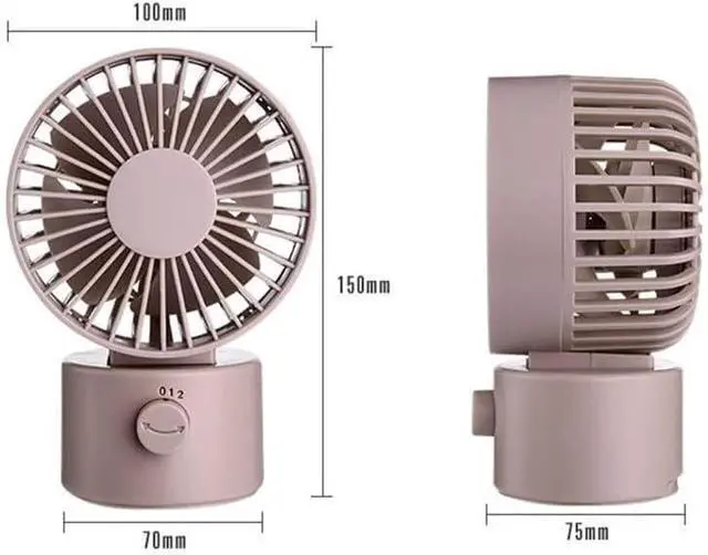 Alt view image 3 of 7 - USB Desk Fan,Personal Desktop Table Fan, Quiet Portable Mini Fan for Home Office Bedroom (Color : Black)