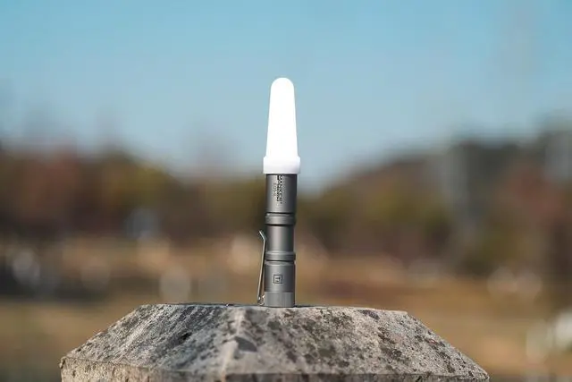 Alt view image 7 of 7 - Manker E05 II High Density 800 Lumens High Output EDC Flashlight White LED Emitters, Eeay to Carry, for Camping, Hiking (Titanium - Bead Blasted 4000K Cool White)