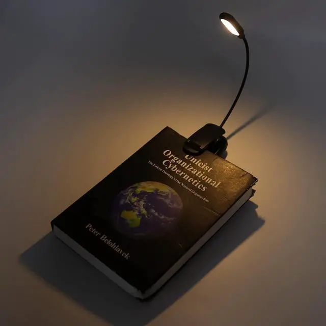 Alt view image 6 of 7 - LED Reading Clip On Light Eye 5LEDs 360° Gooseneck Flexible 3 Color USB Rechargeable Top Button Control for Studying University Dormitory Office Bedroom