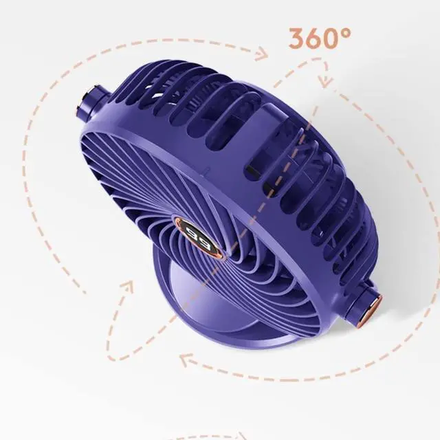 Alt view image 5 of 7 - USB Fans USB Small Fan, Portable Portable Desktop Mute, Clip-on Fan, Suitable for Student Dormitory Office Car (Color : Blue, Size : 11x11x15.8cm)