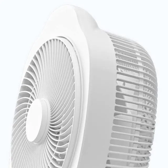Alt view image 4 of 7 - USB Fans Small Electric Fan, Silent Big Wind Turning Page Fan, Home Bed Student Dormitory Office Desk Fan 3m Extension Cord (Color : White, Size : 22 * 24 * 11cm)