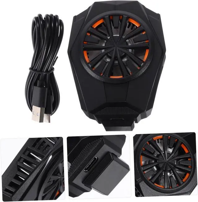 Alt view image 5 of 7 - ARTIBETTER 3pcs Mobile Phone Cooling Radiator Compact Phone Heat Sink for Gaming Type Connector Noise Reduction Design Cellphone Cooler for Comfortable Use