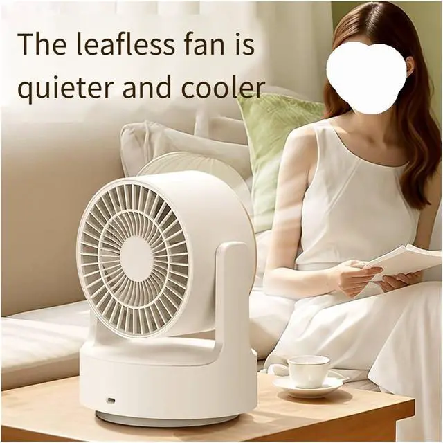 Alt view image 5 of 6 - New Desktop Fan Charging USB Live Streaming Lighting With Shaking Head Dormitory, Home Desktop(2400)