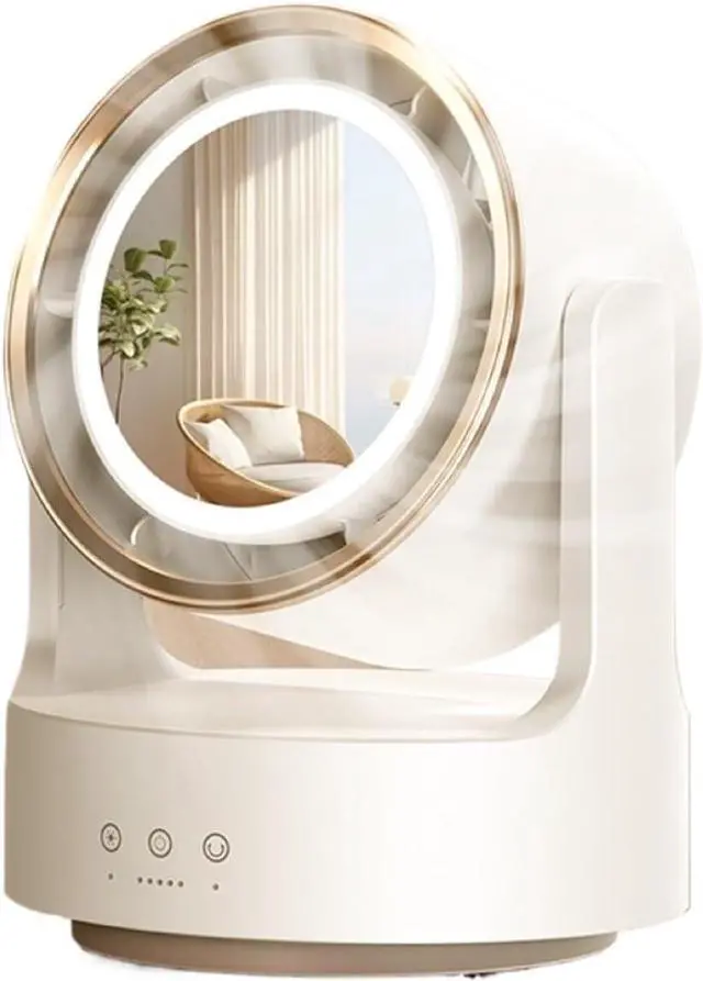 Main image of New Desktop Fan Charging USB Live Streaming Lighting With Shaking Head Dormitory, Home Desktop(2400)