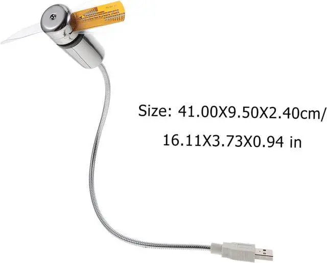 Alt view image 3 of 7 - Tofficu 4pcs USB LED Clock Fan with Temperature Display Portable Cooling Mini USB Gooseneck Fan for Home Office Use Flexible Material All Occasions