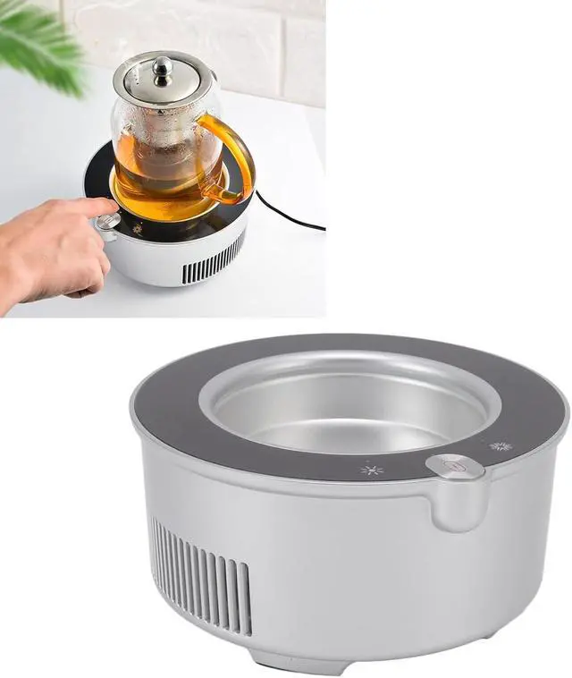 Alt view image 3 of 7 - Smart Cooling Heating Coaster 2 in 1 Beverage Warmer and Drink Cooler 11 to 68  USB Heating and Cooling Mat Coffee Warmer for Car Office Travel Camping