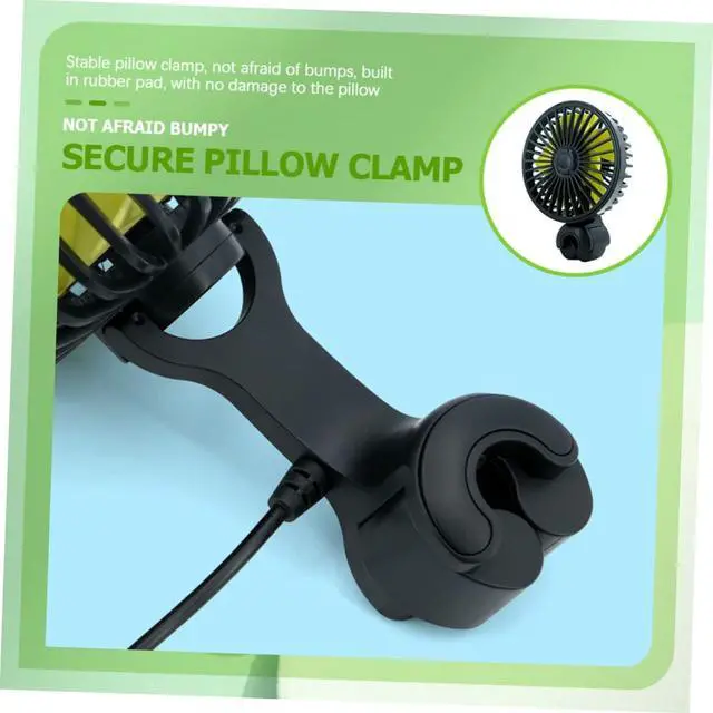 Alt view image 2 of 7 - ARTIBETTER 5pcs Car Fan Clip Electric Cooling Fan Air Circulation for Backseat Usb Powered Blade Design for Optimal Airflow for Travel and Outdoor Use