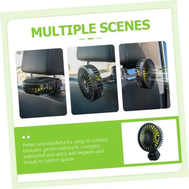 Alt view image 5 of 7 - ARTIBETTER 5pcs Car Fan Clip Electric Cooling Fan Air Circulation for Backseat Usb Powered Blade Design for Optimal Airflow for Travel and Outdoor Use