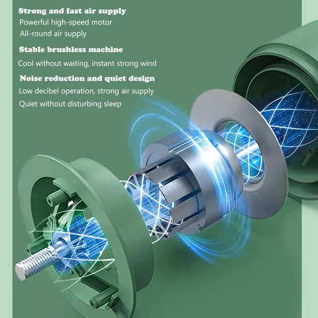 Alt view image 6 of 6 - Kiven USB Desk Fan Small Table Fan with Motion Sensor,Quiet Operation Portable Fan Adjustable Strong Airflow Mini Personal Fan for Home Office Bedroom Table and Desktop Car Outdoor Travel