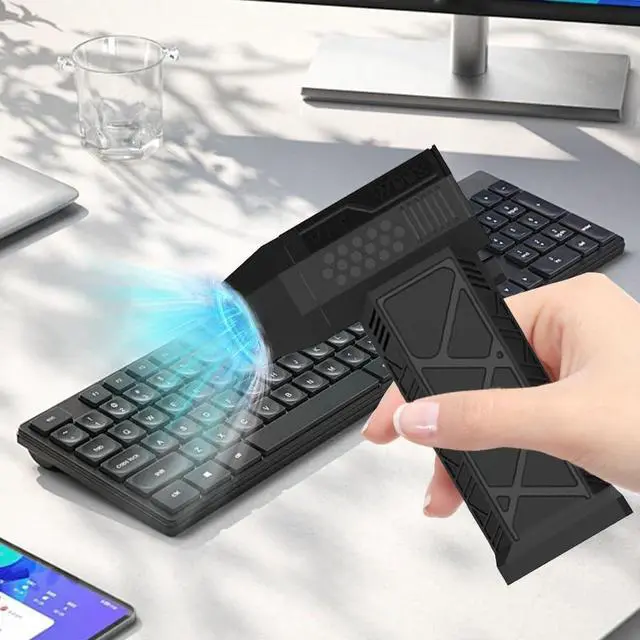 Alt view image 5 of 7 - USB Rechargeable Mini Blower, 130000rpm High-Speed Turbo Fan, Multi-Function Portable Dust Collector, Computer Keyboard Cleaning Tool, Dual-Action Dust Suction and Blowing Equipment