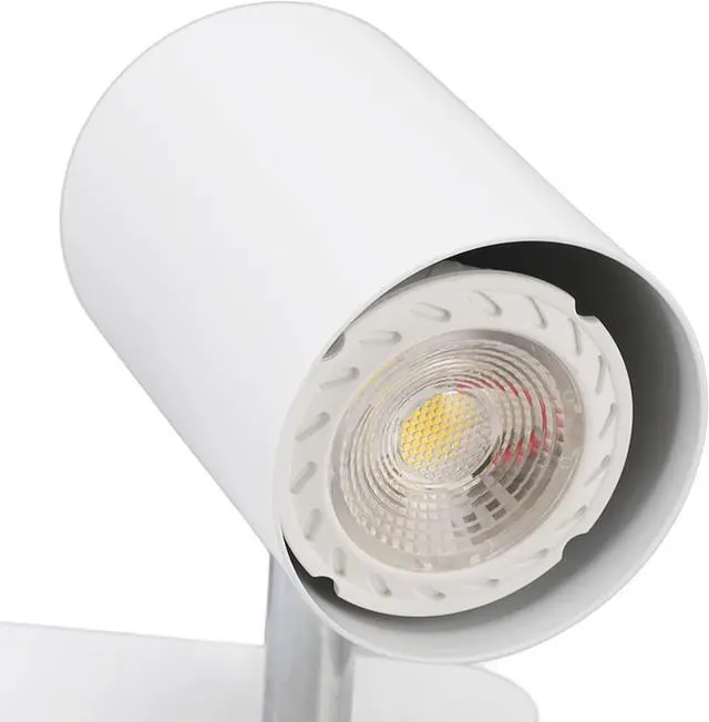 Alt view image 7 of 7 - 85 to 265V Adjustable Lamp Holder USB Wall Light for Reading Study Bedside Hallway, Wireless Wall Light, Convenient USB Charging Interface Charging LED Lamp (White Right)