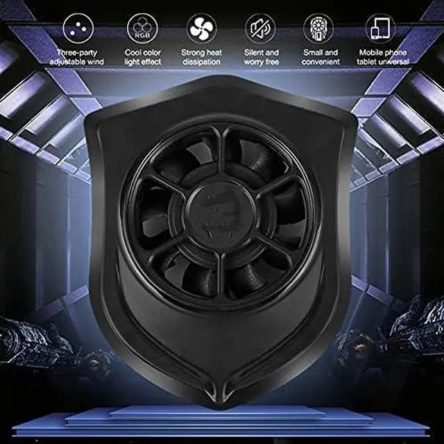 Alt view image 4 of 4 - Universal Mobile Phone Heat Sink Suction Cup Radiator Physical Cooling Fan USB Rapid Cooler Phone Game Radiating