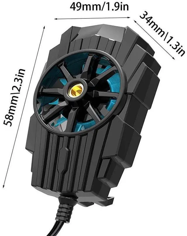 Alt view image 2 of 7 - Cooling Fan USB Powered Game Mobile Phone Cooler Cell Phone Radiator Cooling Tool