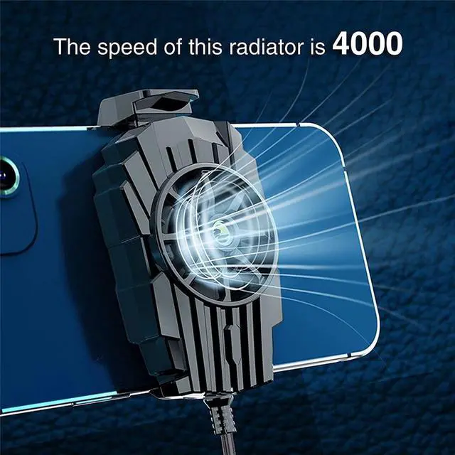 Alt view image 3 of 7 - Cooling Fan USB Powered Game Mobile Phone Cooler Cell Phone Radiator Cooling Tool