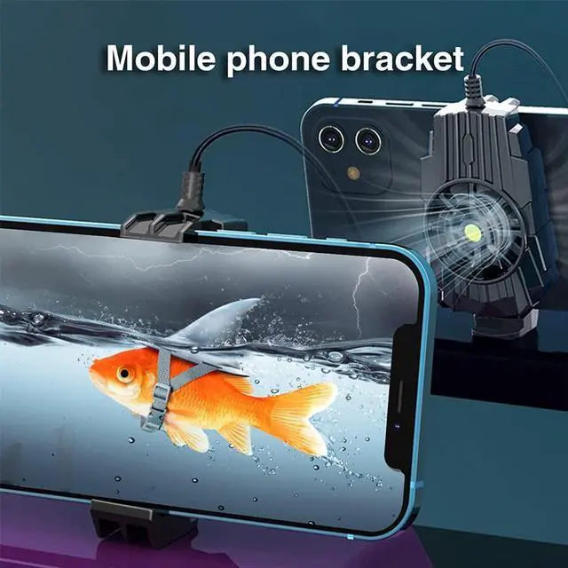 Alt view image 7 of 7 - Cooling Fan USB Powered Game Mobile Phone Cooler Cell Phone Radiator Cooling Tool