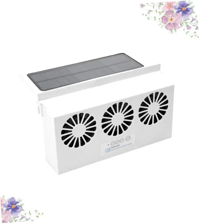 Alt view image 5 of 7 - Solar Powered Car Ventilation Fan Usb Charging Exhaust Fan for Cars Trucks and Boats Compact Design for Airflow and Cooling for Use