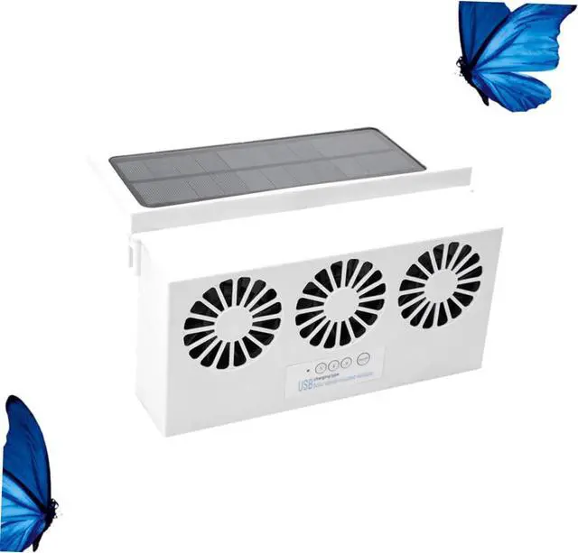 Alt view image 6 of 7 - Solar Powered Car Ventilation Fan Usb Charging Exhaust Fan for Cars Trucks and Boats Compact Design for Airflow and Cooling for Use