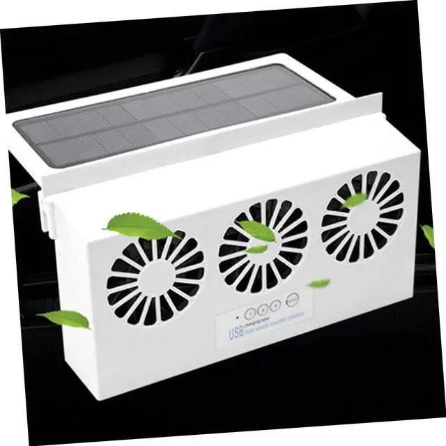 Alt view image 7 of 7 - Solar Powered Car Ventilation Fan Usb Charging Exhaust Fan for Cars Trucks and Boats Compact Design for Airflow and Cooling for Use