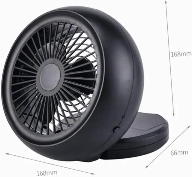 Alt view image 6 of 7 - Uonlytech 3pcs USB Rechargeable Mini Fan for Home Desktop Cooling Fan Without Battery Portable for Summer for Offices and Travel Black