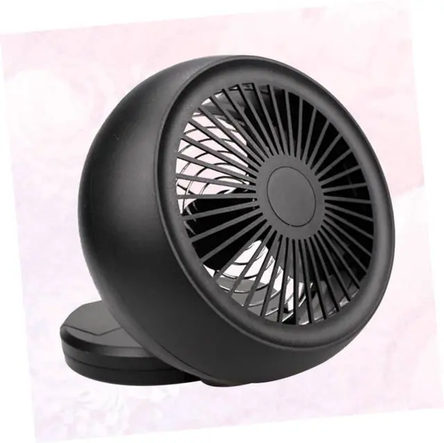 Alt view image 6 of 7 - TEHAUX USB Rechargeable Mini Black Summer Cooling Fan USB Plug Play for Office Travel and Home Use Safe Flexible Blades for